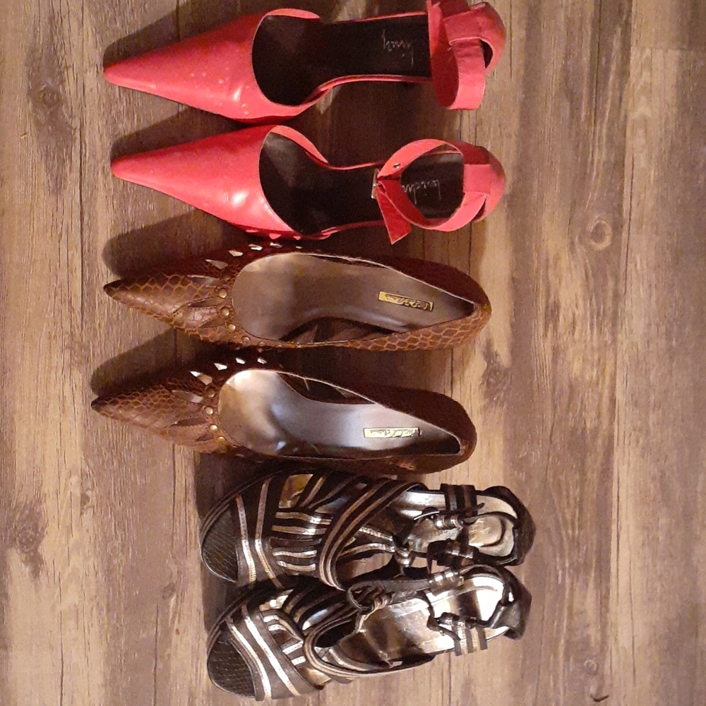 3 pair of Heels worn a couple times